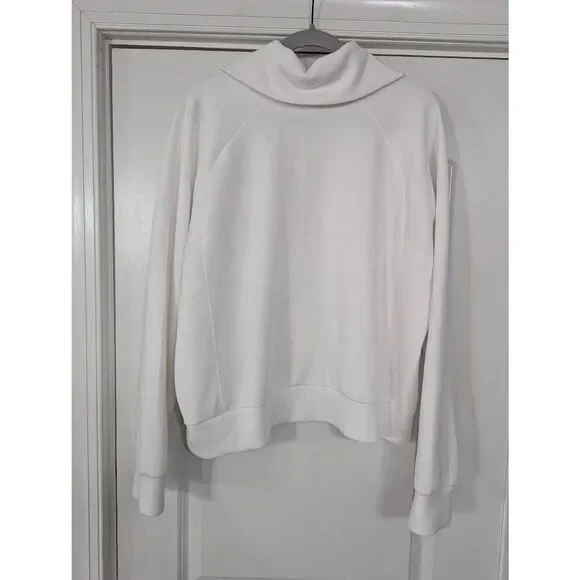 Spanx AirEssentials 1/2 Zip Sweatshirt women's 1X white boxy oversized layering - Picture 8 of 8